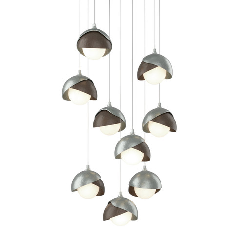 Brooklyn Brooklyn 9-Light Double Shade Pendant in Vintage Platinum (39|131105-SKT-LONG-82-05-GG0711)