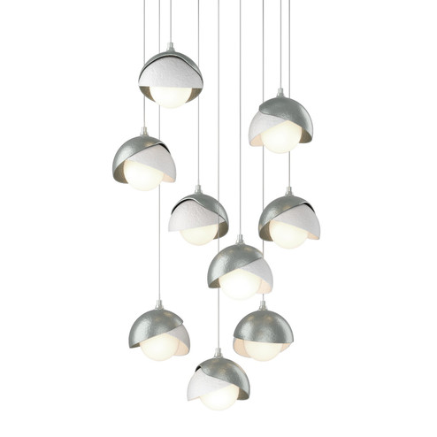 Brooklyn Brooklyn 9-Light Double Shade Pendant in Vintage Platinum (39|131105-SKT-LONG-82-02-GG0711)