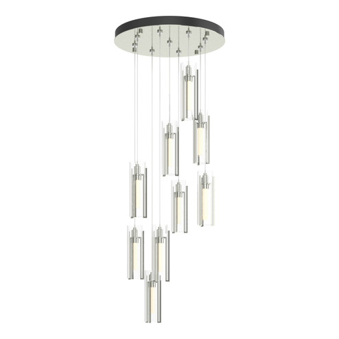 Exos Glass Exos Glass 9-Light Pendant in Sterling (39|131104-SKT-STND-85-ZM0065)