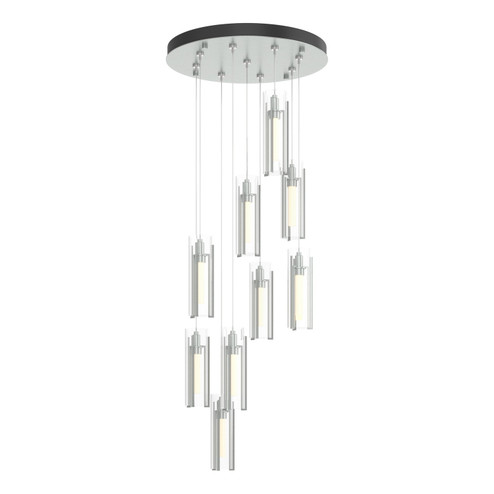 Exos Glass Exos Glass 9-Light Pendant in Vintage Platinum (39|131104-SKT-STND-82-ZM0065)