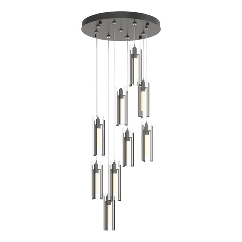 Exos Glass Exos Glass 9-Light Pendant in Oil Rubbed Bronze (39|131104-SKT-STND-14-ZM0065)