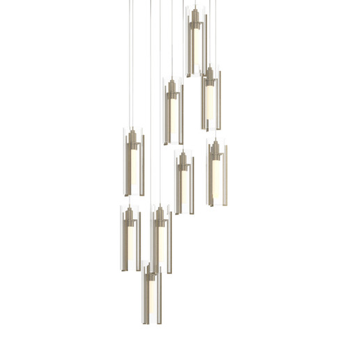 Exos Glass Exos Glass 9-Light Pendant in Soft Gold (39|131104-SKT-LONG-84-ZM0065)