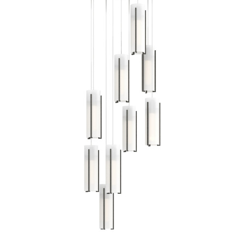 Exos Glass Exos Glass 9-Light Pendant in Natural Iron (39|131104-SKT-LONG-20-GG0065)