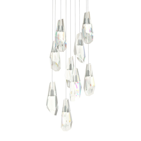 Luma Luma 9-Light Large Crystal Pendant in Vintage Platinum (39|131101-SKT-LONG-82-CR)
