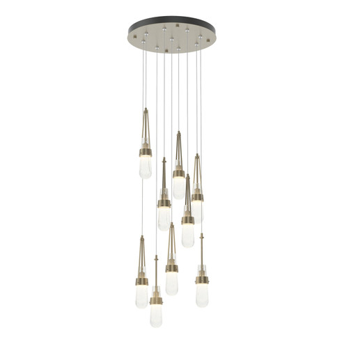 Link Link 9-Light Blown Glass Pendant in Soft Gold (39|131100-SKT-STND-84-YG0434)