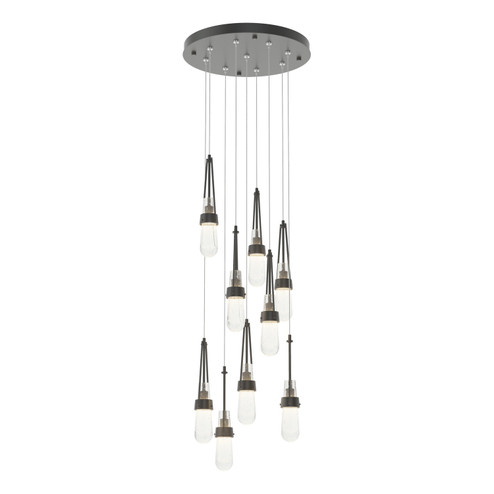 Link Link 9-Light Blown Glass Pendant in Black (39|131100-SKT-STND-10-YG0434)