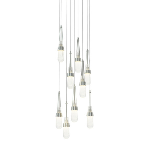 Link Link 9-Light Blown Glass Pendant in Vintage Platinum (39|131100-SKT-LONG-82-YG0434)