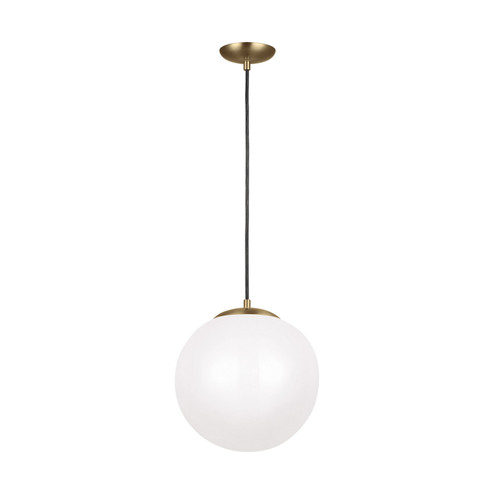 Leo - Hanging Globe LED Pendant in Satin Brass (454|602493S-848)