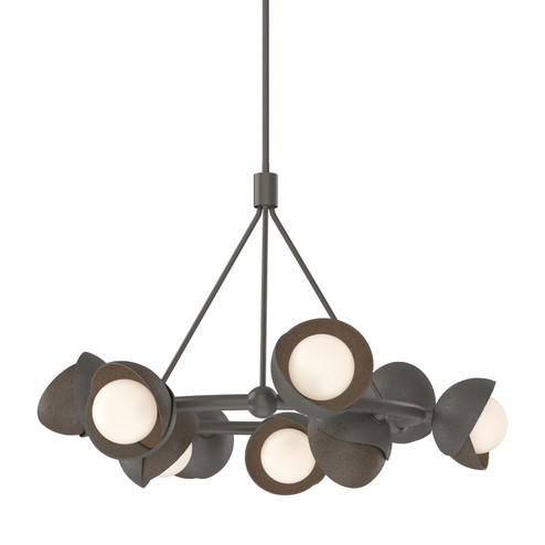 Brooklyn Brooklyn 9-Light Double Shade Ring Pendant in Dark Smoke (39|131068-SKT-MULT-07-05-GG0711)
