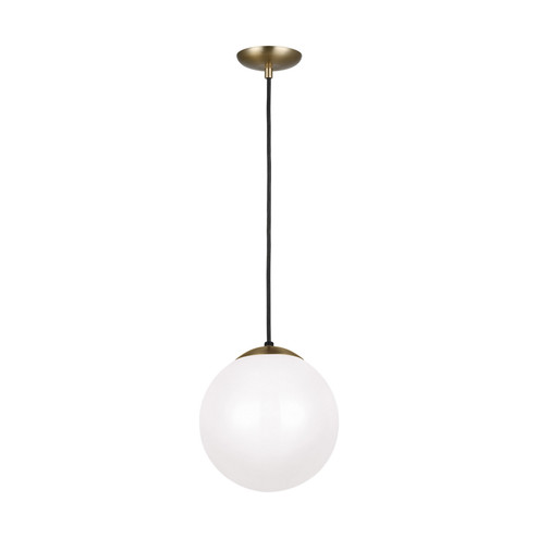 Leo - Hanging Globe One Light Pendant in Satin Brass (454|6020EN3-848)