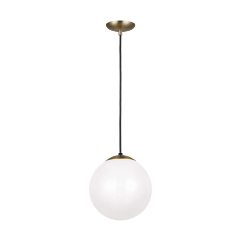 Leo - Hanging Globe One Light Pendant in Satin Brass (454|6020-848)