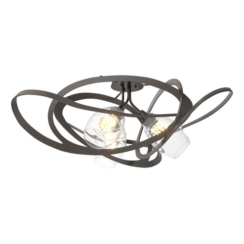 Nest Three Light Semi Flush Mount in Oil Rubbed Bronze (39|128720-SKT-14-ZM0621)