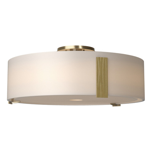 Impressions Three Light Semi-Flush Mount in White (39|126751-SKT-02-GG0216)