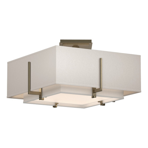 Exos Exos Square Small Double Shade Semi-Flush in Soft Gold (39|126507-SKT-84-SF1205-SE1605)