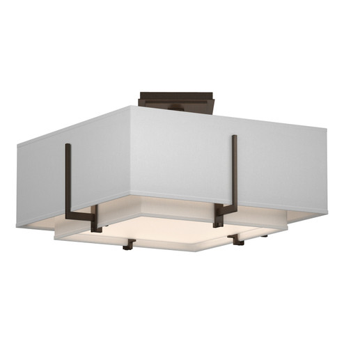 Exos Exos Square Small Double Shade Semi-Flush in Bronze (39|126507-SKT-05-SF1205-SF1605)