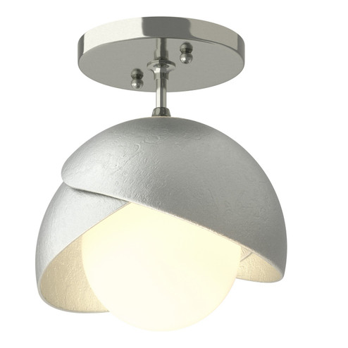Brooklyn Brooklyn 1-Light Double Shade Semi-Flush in Sterling (39|121377-SKT-85-82-GG0711)