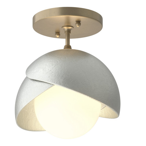Brooklyn Brooklyn 1-Light Double Shade Semi-Flush in Soft Gold (39|121377-SKT-84-82-GG0711)