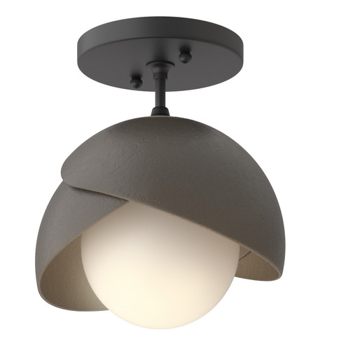 Brooklyn Brooklyn 1-Light Double Shade Semi-Flush in Black (39|121377-SKT-10-07-GG0711)