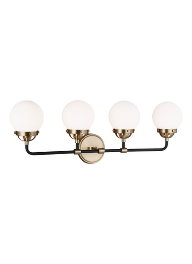 Cafe Four Light Wall / Bath in Satin Brass (454|4487904-848)