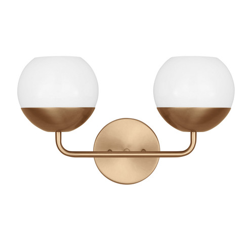 Alvin Two Light Bath Vanity in Satin Brass (454|4468102-848)