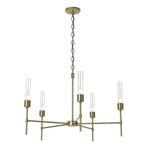 Vela Vela 5 Arm Chandelier in Modern Brass (39|105045-SKT-86-ZM0611)