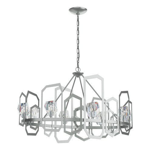Gatsby Eight Light Chandelier in White (39|105020-SKT-02-CR)