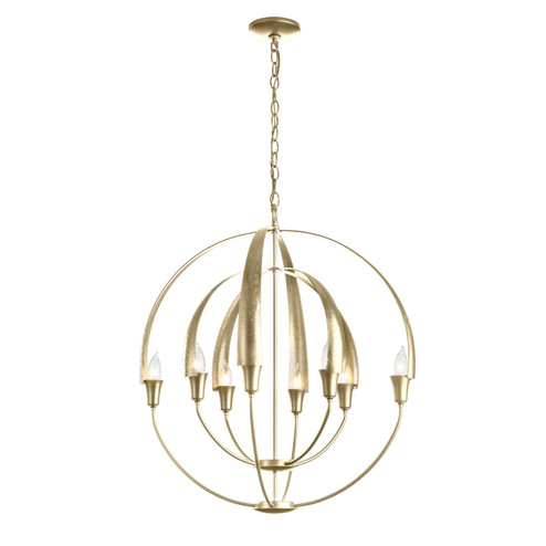Cirque Eight Light Chandelier in Modern Brass (39|104205-SKT-86)