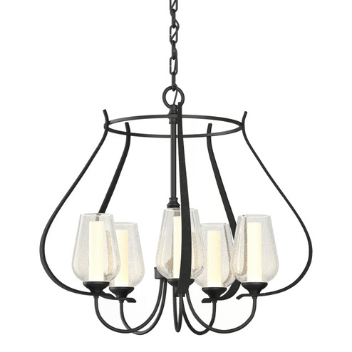 Flora Flora 5 Arm Chandelier in Black (39|103045-SKT-10-ZS0354)