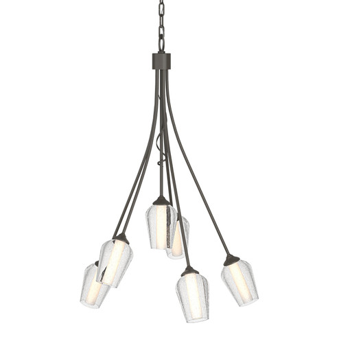Flora Flora 6 Arm Chandelier in Dark Smoke (39|103043-SKT-07-ZS0354)