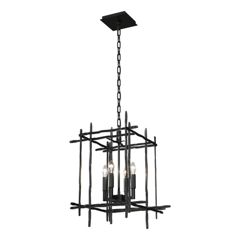 Tura Four Light Chandelier in Ink (39|101315-SKT-89)