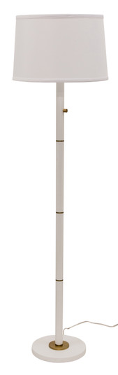 Rupert Three Light Floor Lamp in White With Weathered Brass Accents (30|RU703-WT)