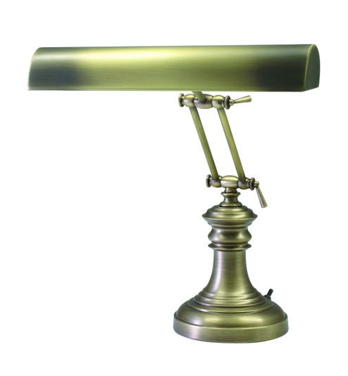 Piano/Desk Two Light Piano/Desk Lamp in Antique Brass (30|P14-204-AB)