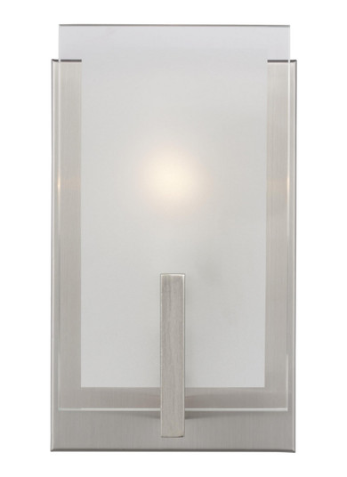 Syll One Light Wall / Bath Sconce in Brushed Nickel (454|4130801EN-962)