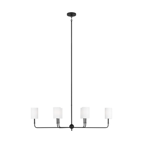 Foxdale Six Light Chandelier in Midnight Black (454|3609306-112)