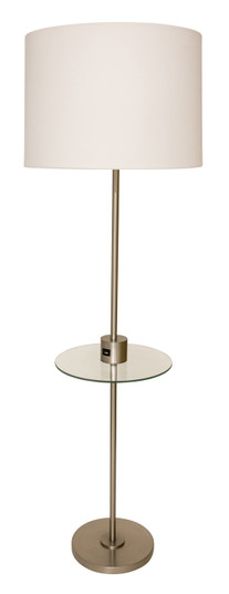 Brandon One Light Floor Lamp in Satin Nickel (30|BR102-SN)