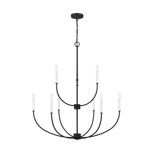 Greenwich Nine Light Chandelier in Midnight Black (454|3167109-112)