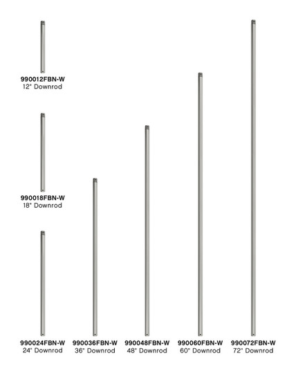 60'' Downrod Downrod in Brushed Nickel (13|990060FBN-W)