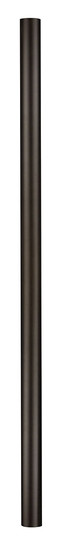 7ft Post 7' Direct Burial Post with Photo Cell in Textured Black (13|6662TK)