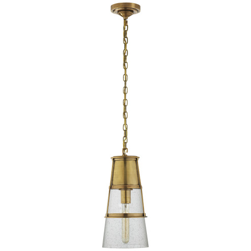 Robinson One Light Pendant in Hand-Rubbed Antique Brass (268|TOB 5752HAB-SG)