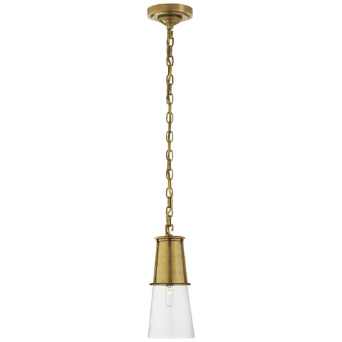 Robinson One Light Pendant in Hand-Rubbed Antique Brass (268|TOB 5751HAB-CG)