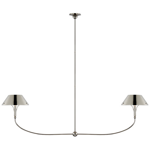 Turlington LED Linear Chandelier in Bronze and Hand-Rubbed Antique Brass (268|TOB 5728BZ/HAB-BZ)