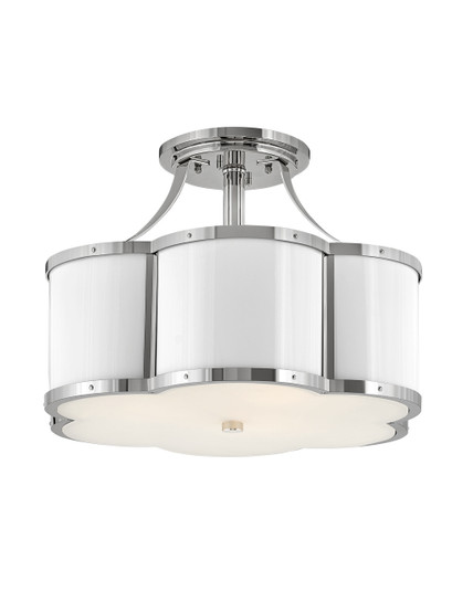 Chance LED Semi-Flush Mount in Polished Nickel (13|4444PN)