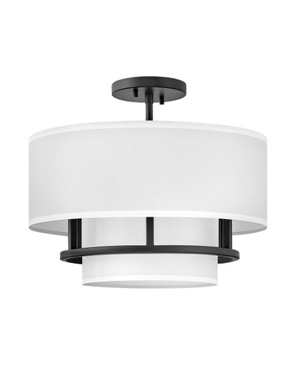 Graham LED Semi-Flush Mount in Black (13|38893BK)