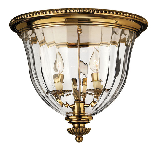 Cambridge LED Flush Mount in Burnished Brass (13|3612BB)