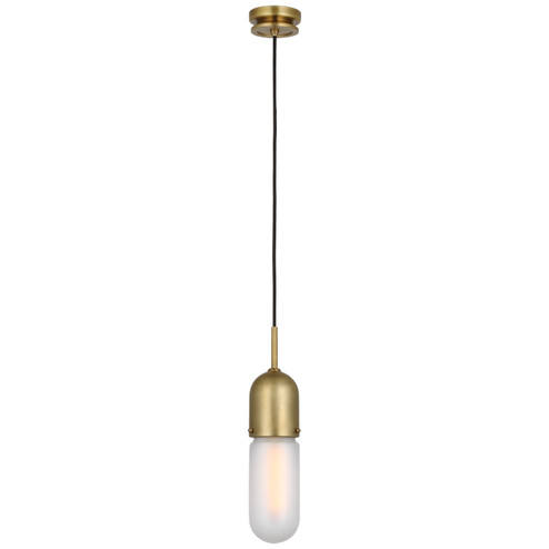 Junio LED Pendant in Hand-Rubbed Antique Brass (268|TOB 5645HAB-FG-1)