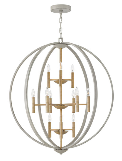 Euclid LED Chandelier in Cement Gray (13|3469CG)