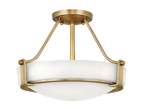 Hathaway LED Semi-Flush Mount in Heritage Brass (13|3220HB)