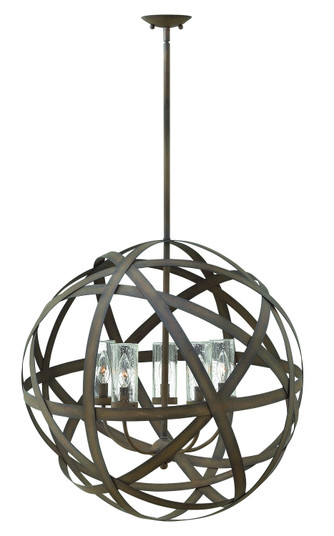 Carson LED Outdoor Chandelier in Vintage Iron (13|29705VI)