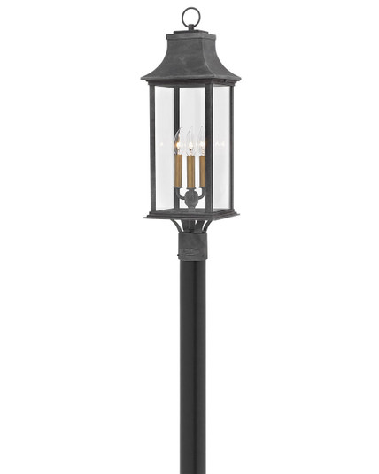 Adair LED Post Top or Pier Mount Lantern in Aged Zinc (13|2931DZ-LL)