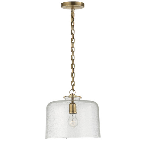 Katie Dome One Light Pendant in Hand-Rubbed Antique Brass (268|TOB 5226HAB/G5-SG)